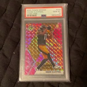 Chase Claypool 
Camo Pink Mosaic 
 PSA Rated 10